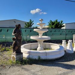 Concrete Fountain / Cement Backyard Garden Outdoor Fountains