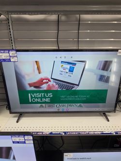 Vizio 43" Smart TV With Remote. ASK FOR RYAN. #4(contact info removed)180-01