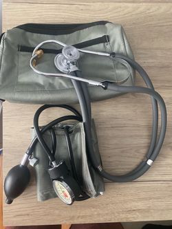Blood Pressure Cuff and Stethoscope Set