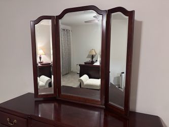 Pennsylvania House Cherry Dresser & Tri-Fold Mirror