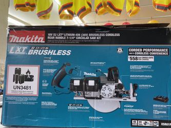 Thakita 18V 2X LXT Lithium-ion (36V) Brushless Cordless Rear Handle 7-14” Circular Saw Kit