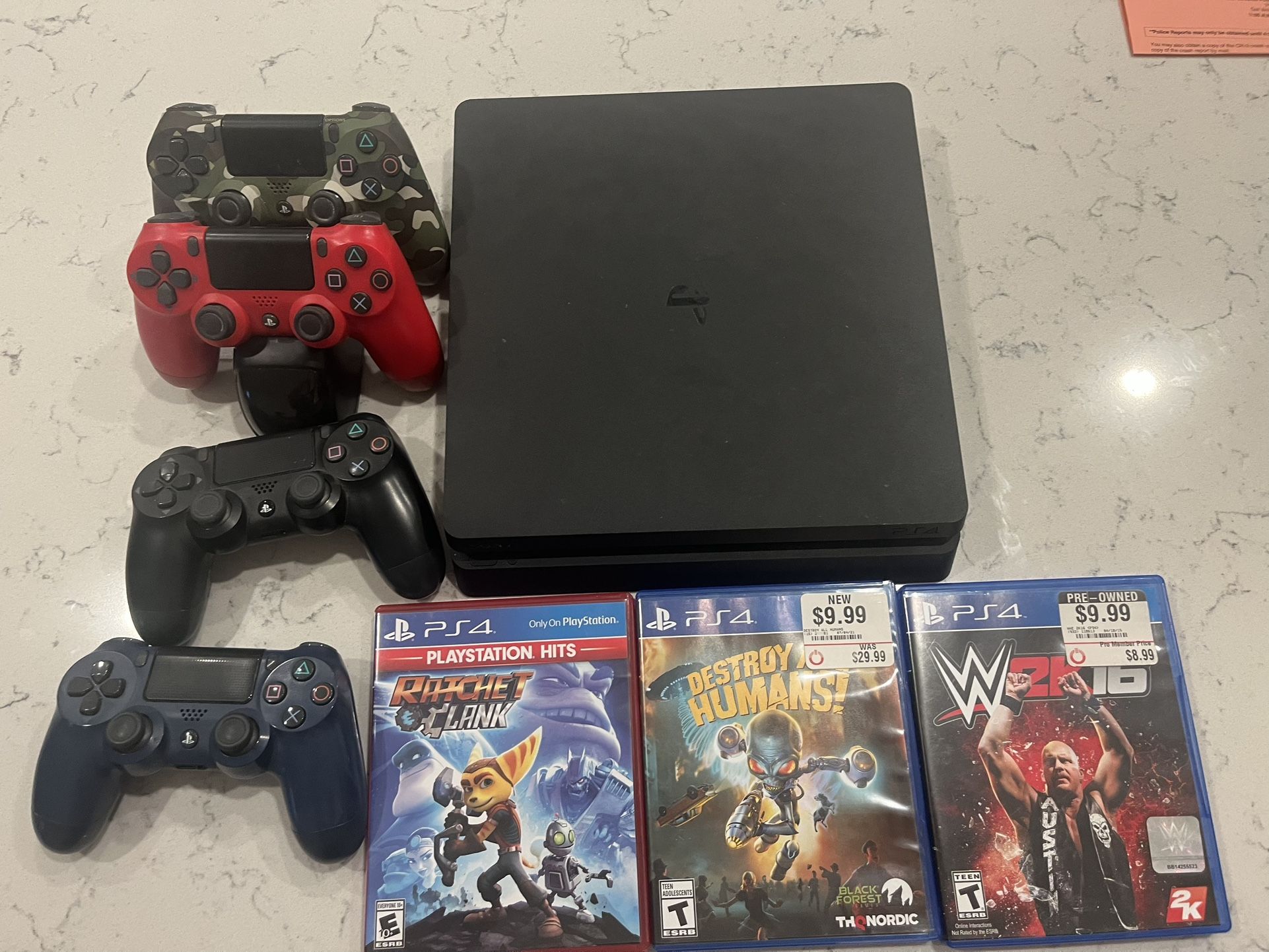 PS4 SILM 1TB BUNDLE FOR SALE