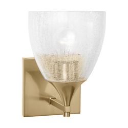 NEW - Four Bath Sconces - Bronze/Glass