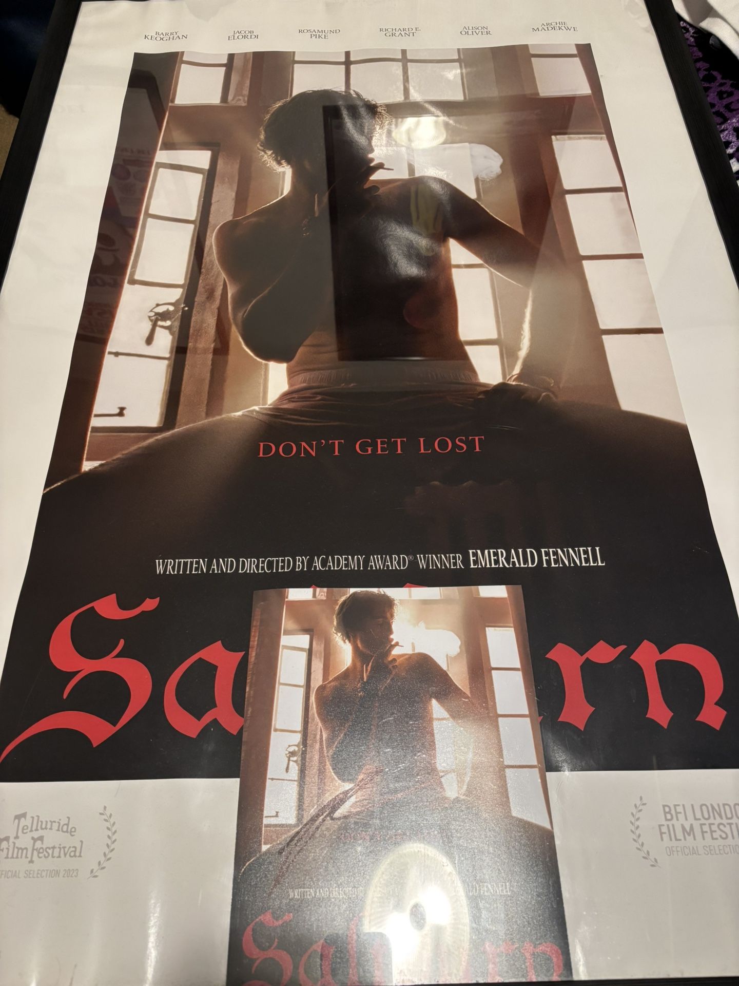 Saltburn Poster & Signed Photo