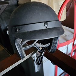 Black Brand Cheater Motorcycle Helmet 