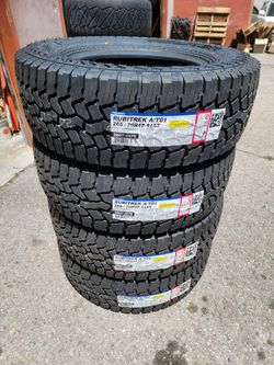 265 70 17 FALKEN ALL TERRAIN TIRES SILVERADO SUBURBAN AVALANCHE TAHOE SIERRA F150 RAM TITAN RUBICON GLADIATOR