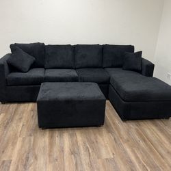 Sectional With Ottoman