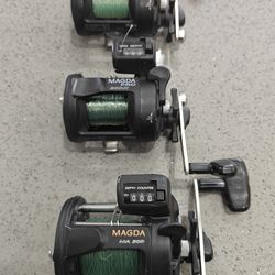 Okuma Magda line counter Reels.