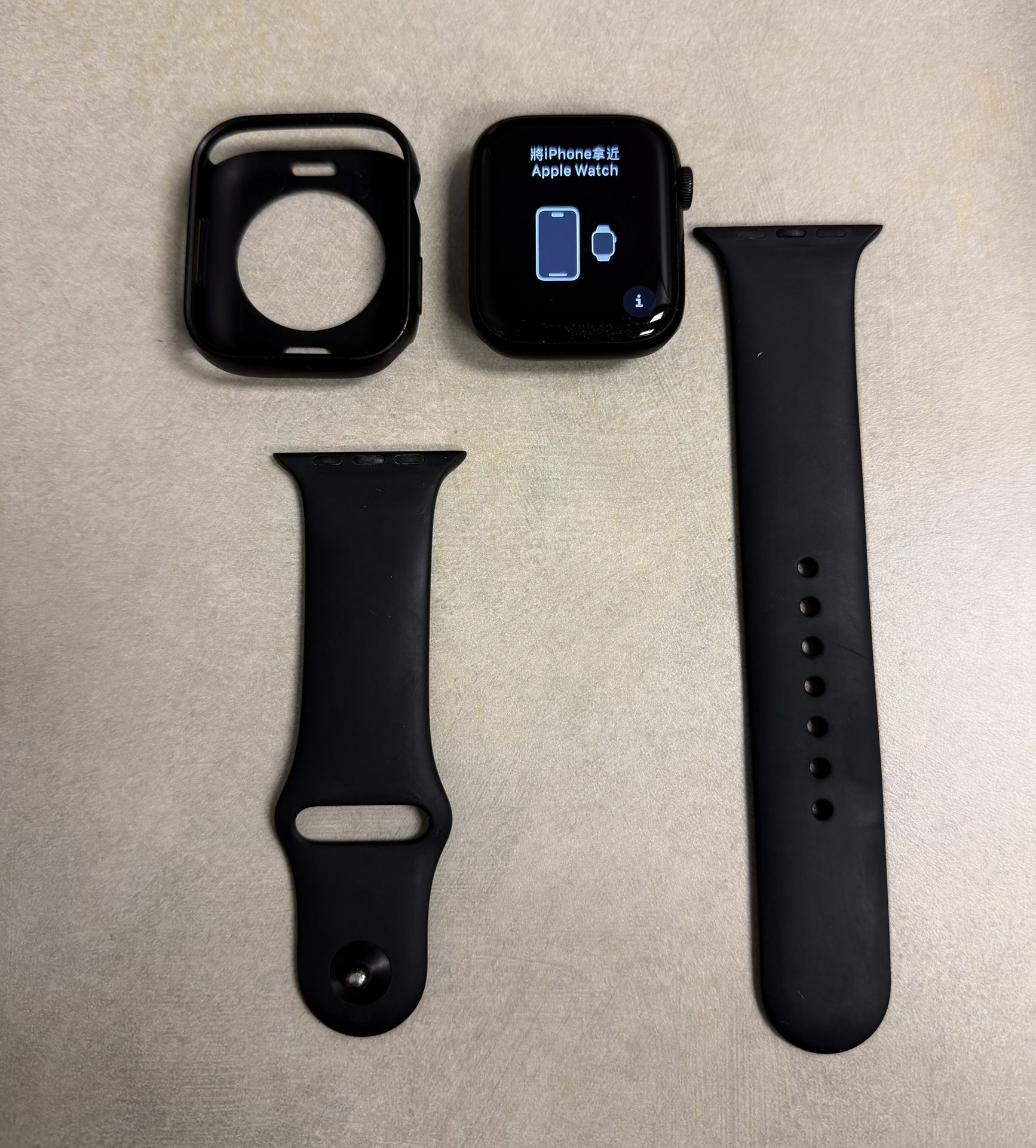 Apple Series 8 GPS Watch Midnight Black 45mm with Charging Cable
