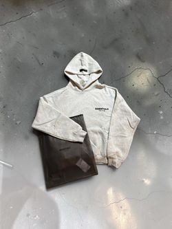White oat essentials hoodie