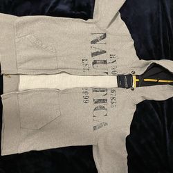 Nautica Gray Zip-Up Hoodie – Men’s XL