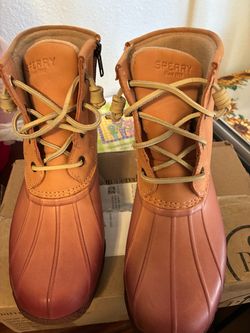 Sperry Duck Boots Lace-Up Ankle Boots