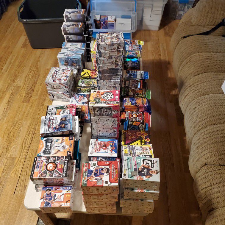 Sports Cards Singles Cards Hanger and Blaster Boxes and Mega Boxes For Sale.