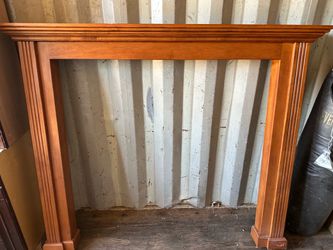 Wood Fireplace Mantel
