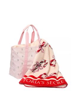 Victoria’s Secret Shine Tote Bag & Cozy Blanket