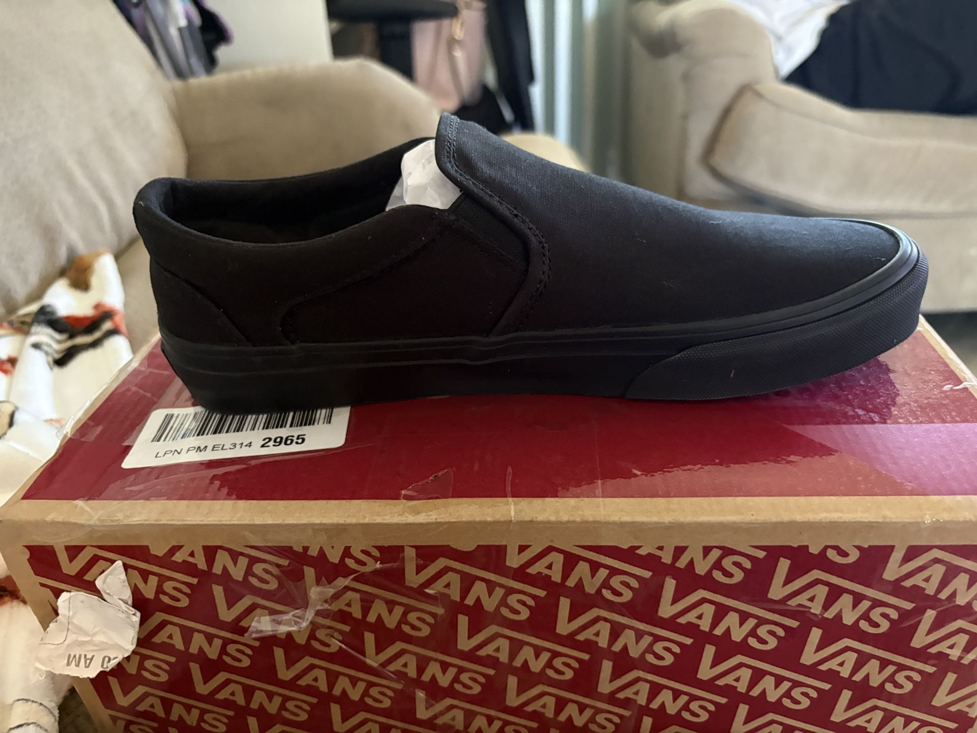 Vans Men’s Black Slip One