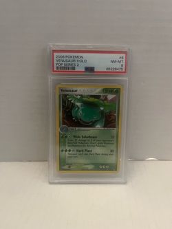 VENUSAUR HOLO #6 2006 POKEMON POP SERIES 2 PSA 8