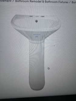 Ondine 16” pedestal sink