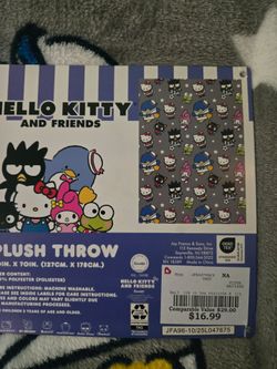 Hello Kitty and Friends Plush Throw Blanket