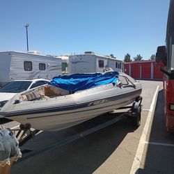1987 Bayliner Boat And Single Axle 20ft Trailer