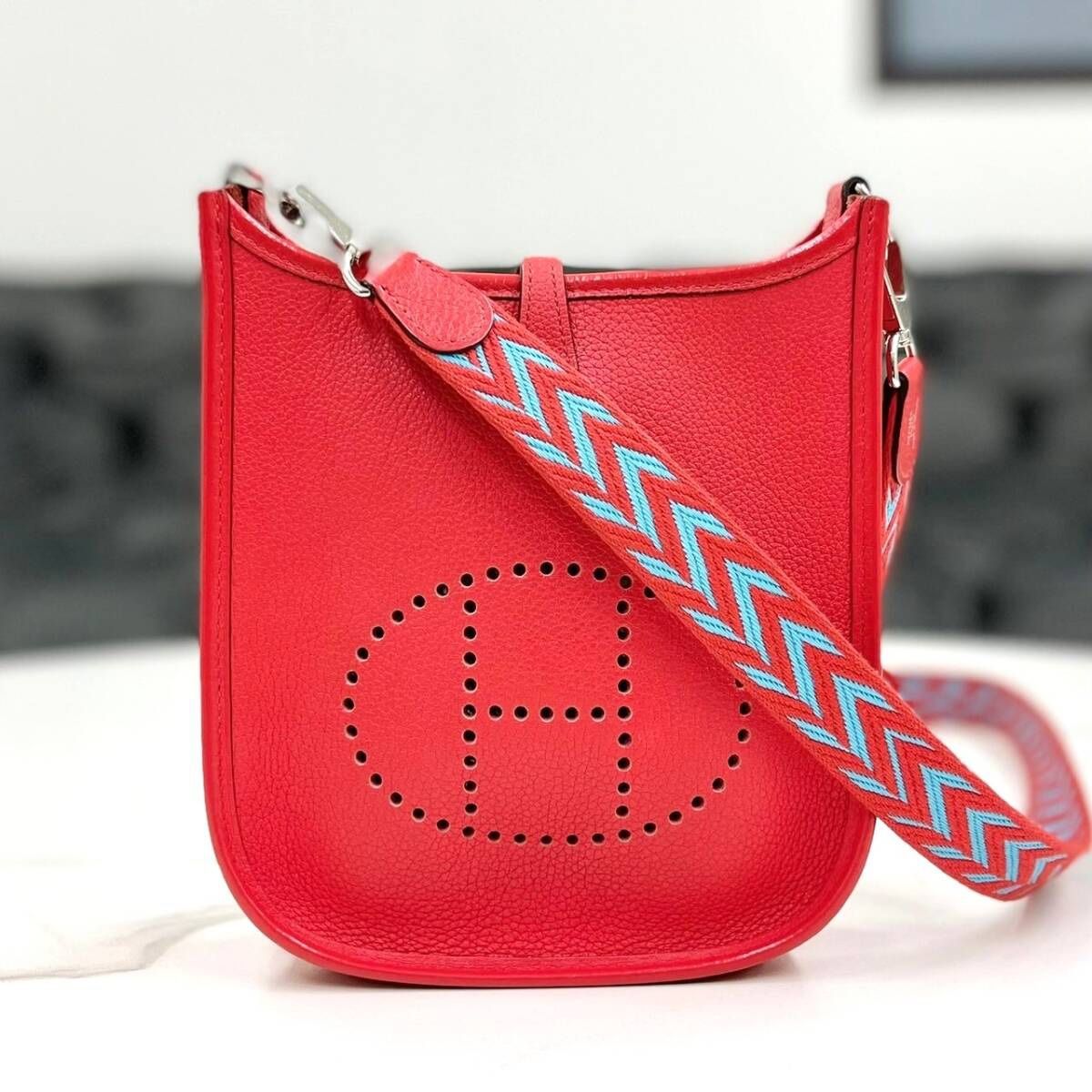  Hermes Evelyn TPM Amazon Rouge Bag