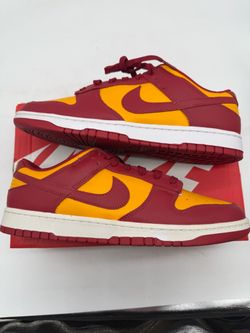 Size 13 - Nike Dunk Low Retro ‘USC’ Midas Gold DD1391-701 New Cardinal Red