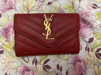 Saint Laurent YSL Flap Small Monogram Card Case/Wallet