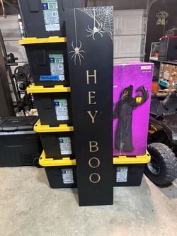 Hey Boo Halloween Porch Sign