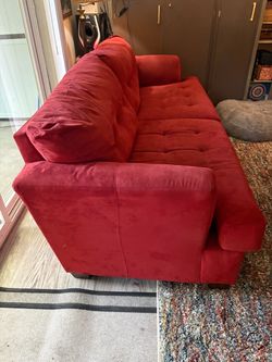 Red sofa