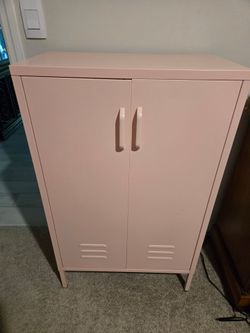 Pink Metal locker storage