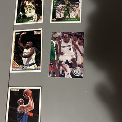 Gary Payton, Chris Webber& Jason Kidd Basketball Cards