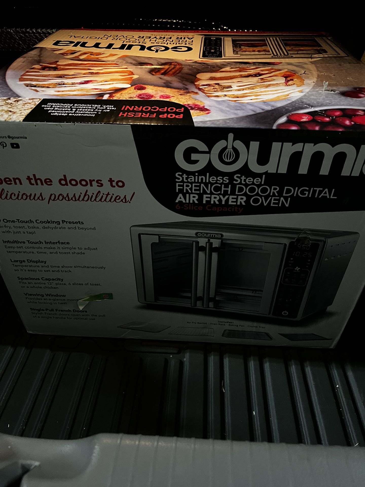 Gourmia French door air Fryer Oven