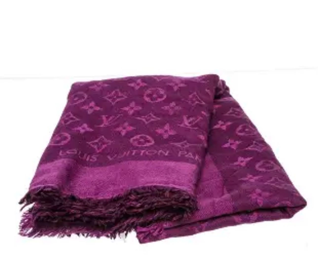 Louis Vuitton Pink Purple Reversal Shawl 