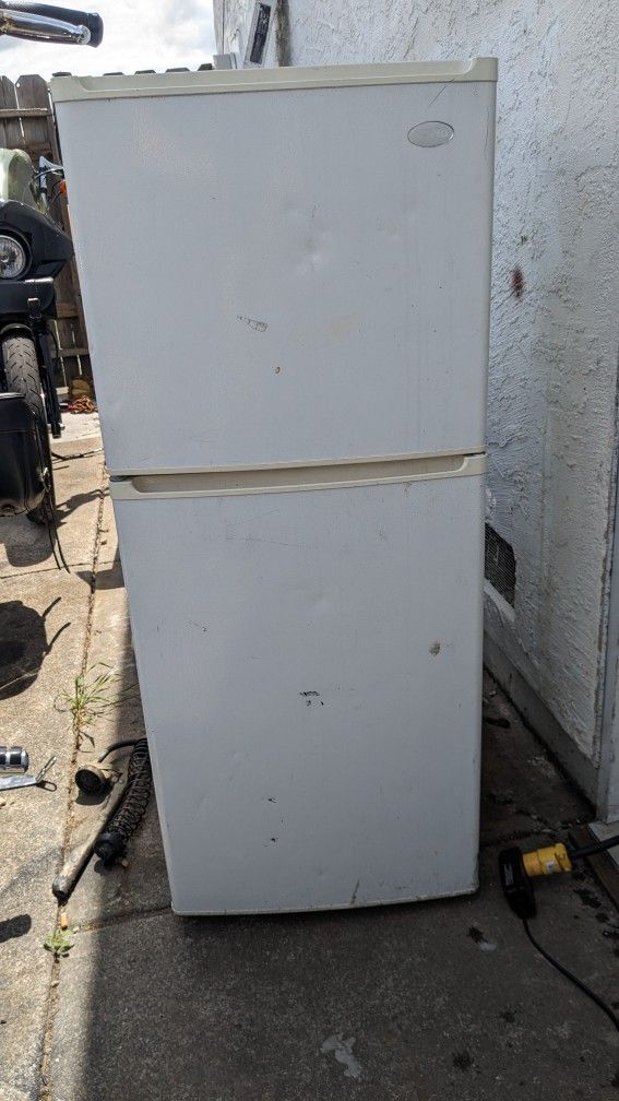 White Mid-size Refrigerator