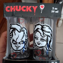 Chucky N Tiff Shit Glass Set 