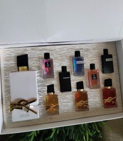 YSL perfume gift set full size plus travel size 9pc new