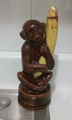 Vintage bottle with coffee licor