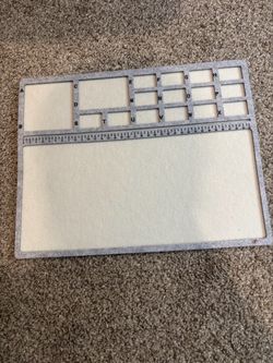 Felt Bead Board Organizer with Ruler