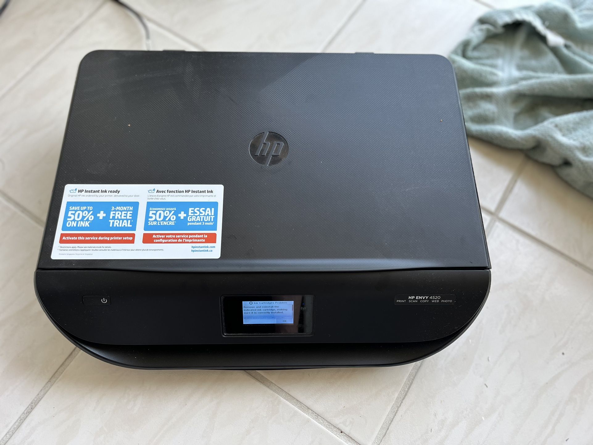 Wireless HP Envy Printer/Scanner With Lots Of Photo Paper