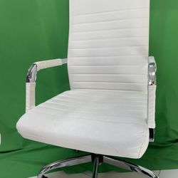 Computer Chair Furmax Ribbed Office Desk Chair, Mid-Back PU