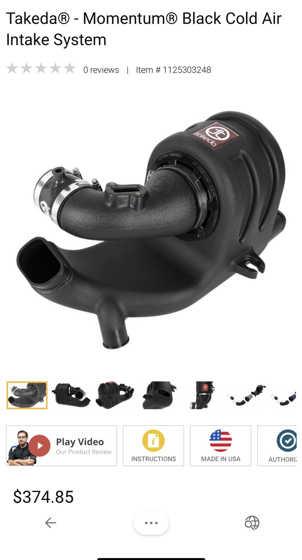 AFE Takeda Cold Air Intake