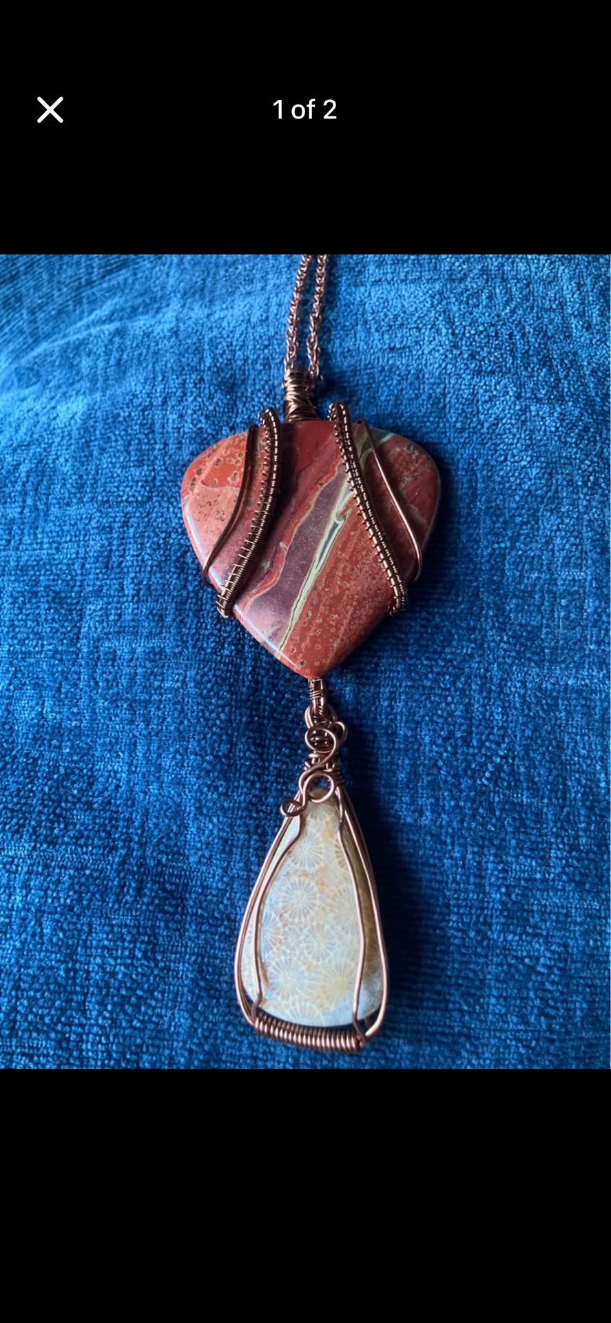 Extra Large Wire Wrap Pendant