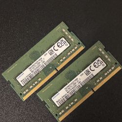 2x8Gbs sticks of DDR4 3200MT/s RAM