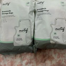 TWO BREAST MILK STORAGE BAGS