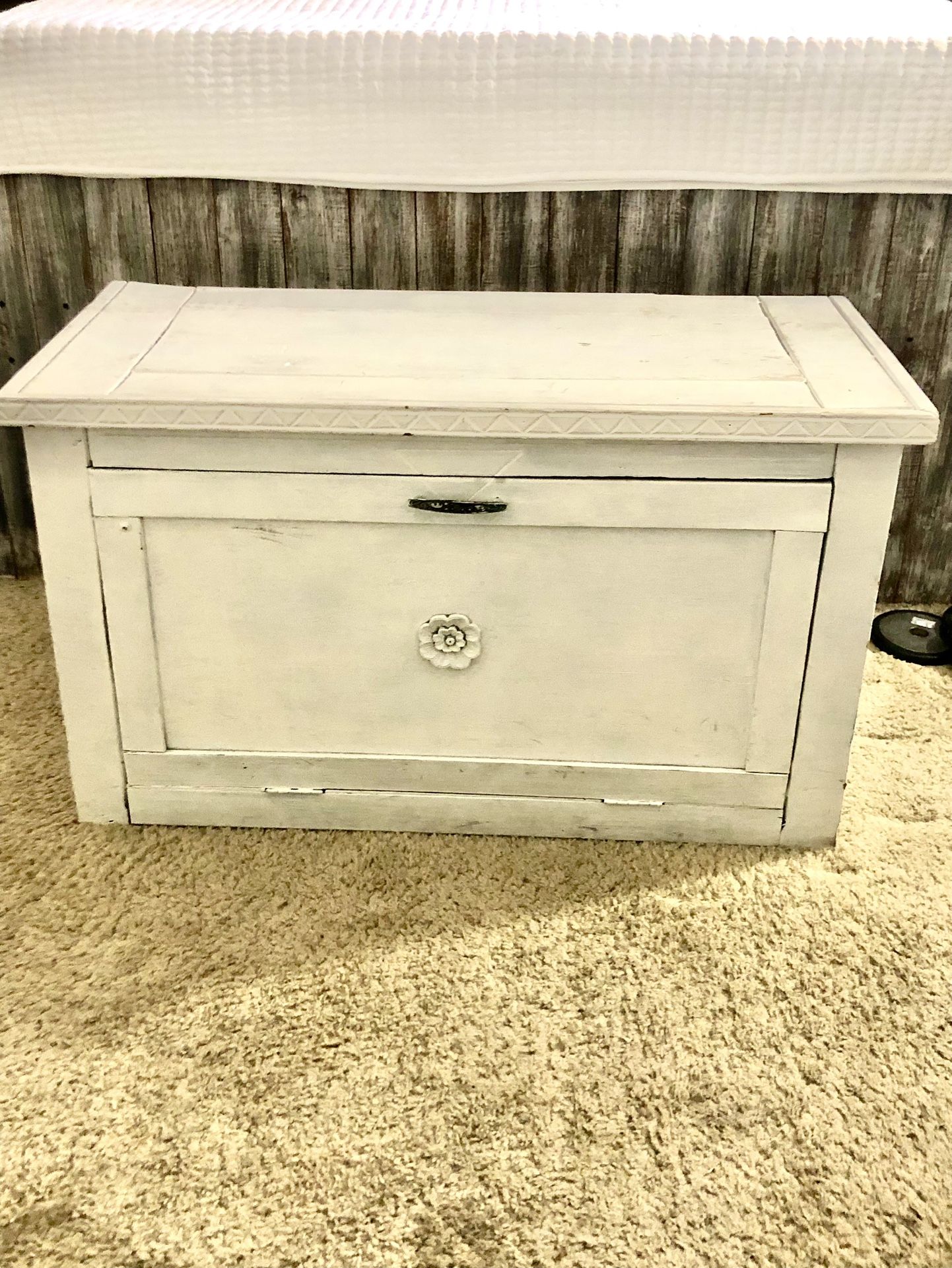 Vintage White Stores Chest