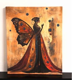 Butterfly Fairy- Mystical Wings Wall Art Canvas 🦋 Please Ready Description