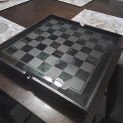 Game Board Set - Glass Chess Pieces 