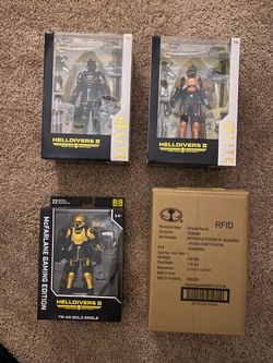 McFarlane Helldivers II Action Figure Lot of 4