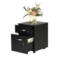 KASSADIN 16” 2 Drawer Mobile File Cabinet with Wheels