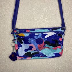 Kipling AC7862 Mikaela Crossbody Shoulder Bag Polyester Electric Blossom $49